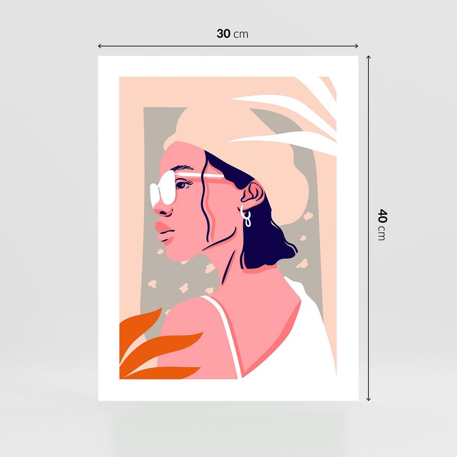 Plakat bez ramy 30x40 - Kobieca Esencja - nowoczesny plakat, styl retro