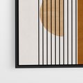 Obraz w ramie 50x70 - Wewnętrzne Labirynty Form - styl mid century, nowoczesna sztuka - rama czarna