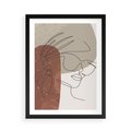 Plakat w ramie 50x70 - Kreatywność na Tle Plam - abstrakcyjna grafika, plamy - rama czarna