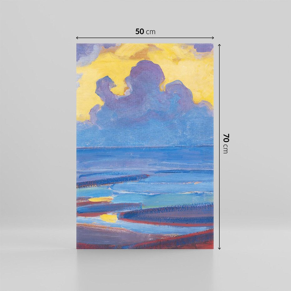 Obraz na płótnie 50x70 - "By the Sea" (1909), Piet Mondrian - Reprodukcja - reprodukcja, obraz na płótnie