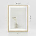 Plakat w ramie 30x40 - Sztuka Prostoty - minimalistyczny wazon, źdźbła traw - rama drewno