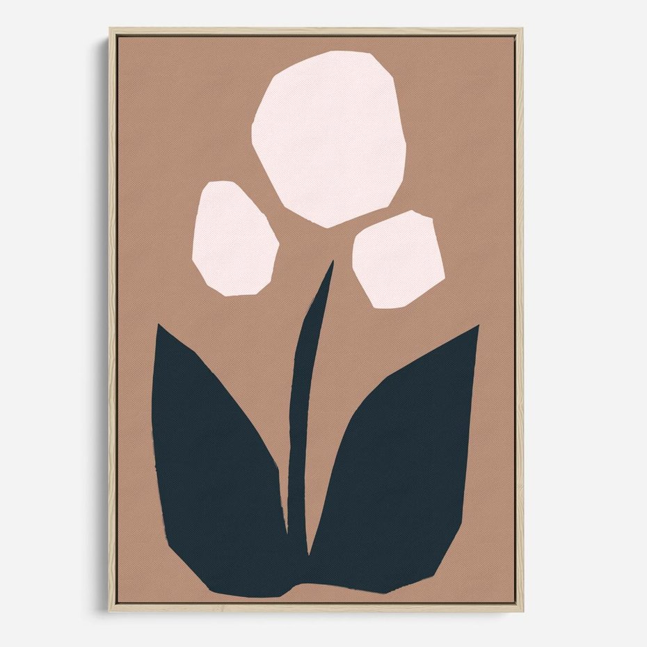 Obraz w ramie 70x100 - Refleksje Boho Przyrody - abstrakcyjny obraz, plakat - rama drewno