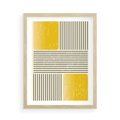 Plakat w ramie 50x70 - Geometria w Ruchu - geometria, proste linie - rama drewno