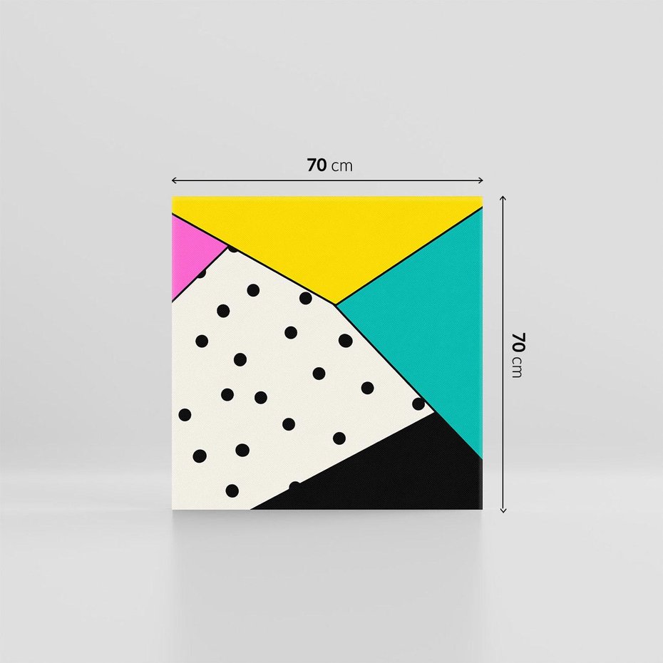 Obraz na płótnie 70x70 - Wesołe Geometryczne Kształty - geometryczne kształty, abstrakcja