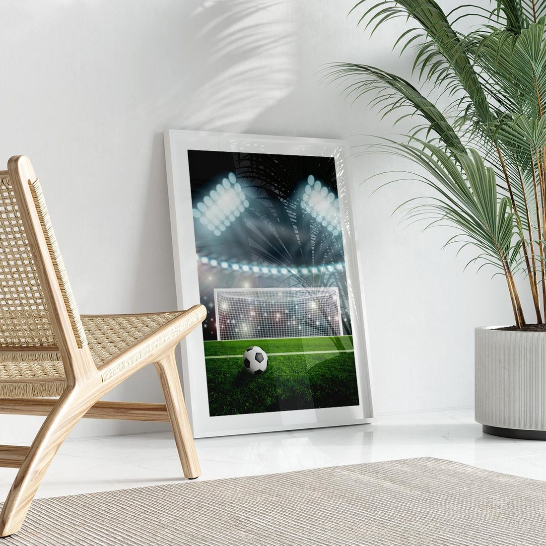 Plakat bez ramy 30x40 - Strzał do bramki - piłka, nożna
