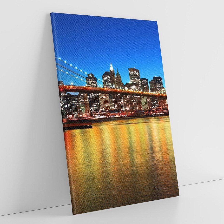 Obraz na płótnie 70x100 - Symbol nowojorskiego krajobrazu: most Brooklyn - most, NY