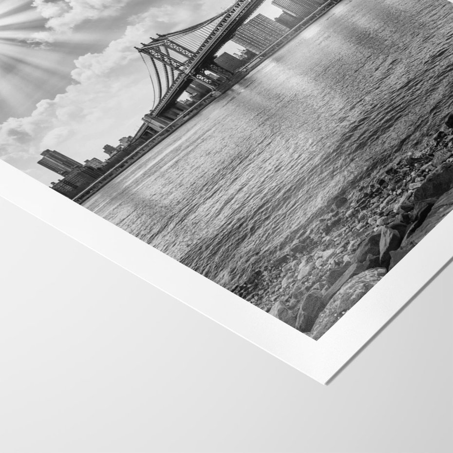 Plakat bez ramy 21x30 - Most w Mieście - most, miasto