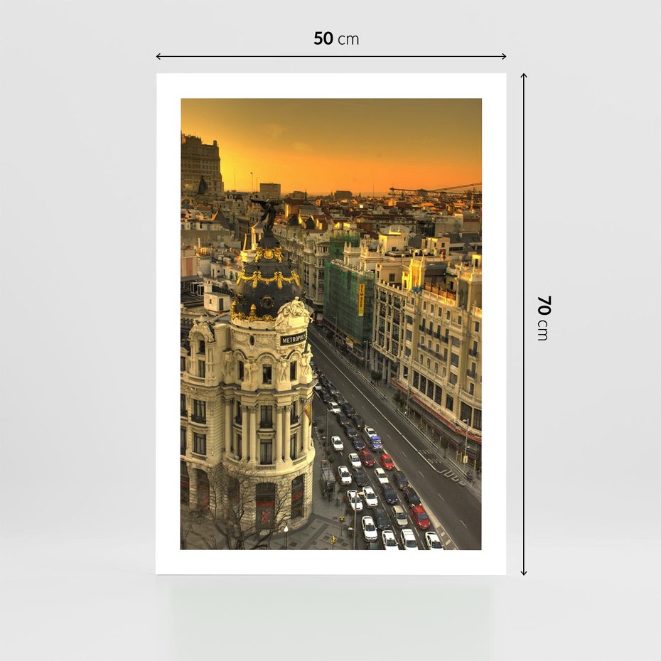 Plakat bez ramy 50x70 - Miasto Metropolii - miasto, metropolia