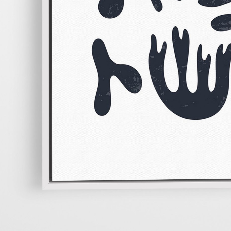 Obraz w ramie 80x120 - Rozmyte Granice Wspomnień - inspiracja mattise, abstrakcja - rama biała