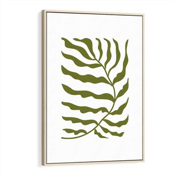 Obraz w ramie 70x100 - Rytmy Chaosu - roślina, gałązka - rama drewno