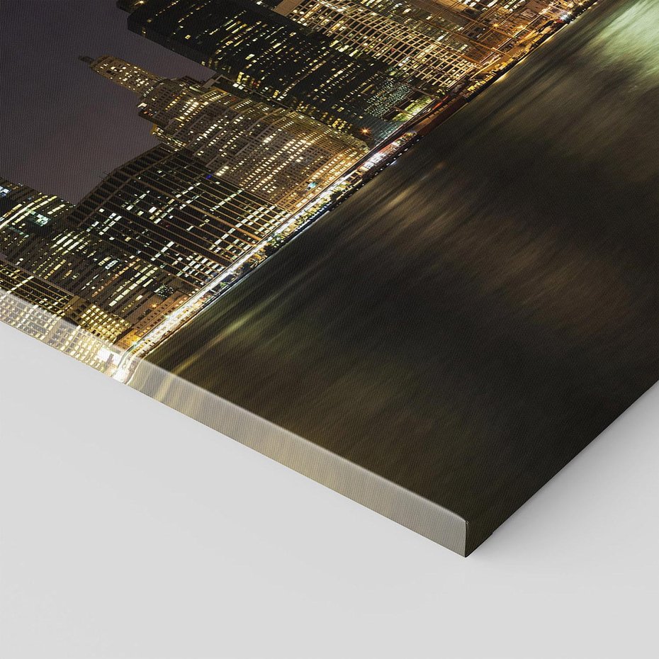 Obraz na płótnie 70x50 - Nowy Jork nocą - New York, Nowy