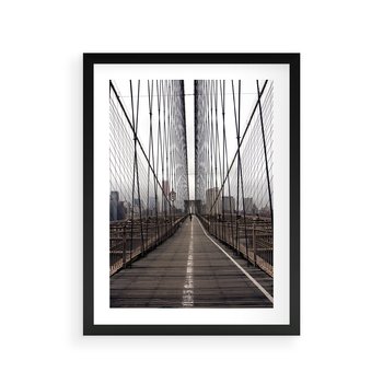 Plakat w ramie 50x70 - Nowoczesna Linia - most, nowoczesna - rama czarna