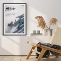 Plakat bez ramy 30x40 - Czystość Natury - ośnieżone szczyty górskie, pejzaż