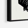 Obraz w ramie 70x100 - Rytmy roślinnego życia - nowoczesna sztuka, minimalistyczny styl - rama czarna