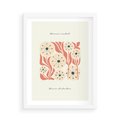 Plakat w ramie 50x70 - Dmuchawce w Abstrakcji - dmuchawce, abstrakcja - rama biała