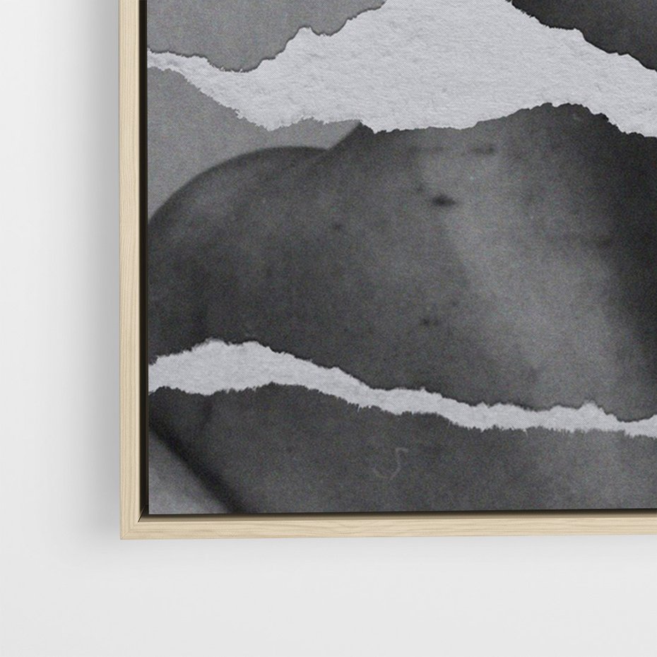 Obraz w ramie 70x100 - Kolaż z Antyczną Rzeźbą - antyczna rzeźba, kolaż ze zdjęć - rama drewno