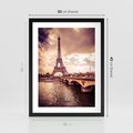 Plakat w ramie 30x40 - Eiffla: ikona Paryża - Eiffla, Paryż - rama czarna