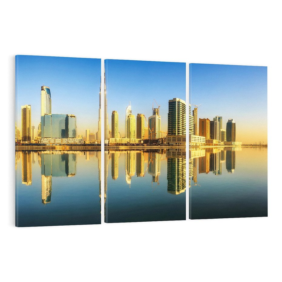 Obraz na płótnie 120x80 - Panorama Dubaju - Dubai, Dubaj