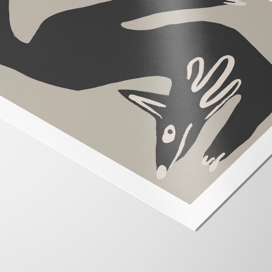 Plakat bez ramy 21x30 - Ekspresja Skandynawskiego Światła - skandynawska sztuka, lis