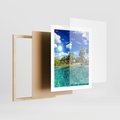 Plakat w ramie 40x50 - Rajskie wakacje na plaży - plaża, wakacje - rama drewno