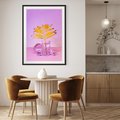 Plakat bez ramy 30x40 - Minimalizm i Urok Natury - liście, pastele