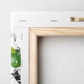 Obraz na płótnie 60x60 - Ekscentryczne limonki z wodą - limonki, woda