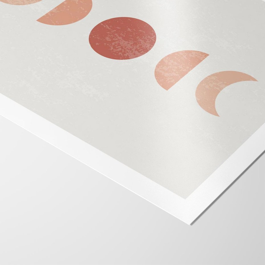 Plakat bez ramy 50x70 - Mistyka Boho - boho plakat, beże brązy