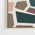 Obraz w ramie 50x70 - Modernistyczna Transcendencja - geometryczne kształty, mozaika - rama drewno
