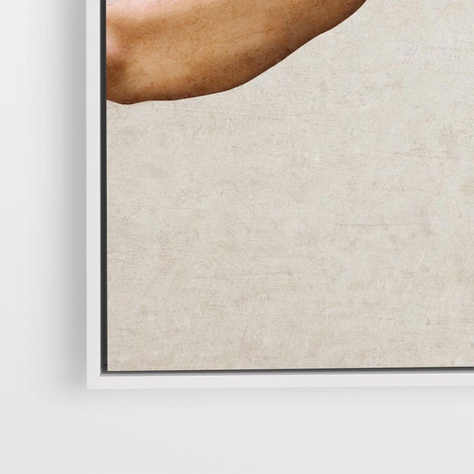 Obraz w ramie 100x70 - Antyczna Twórczość - inspiracja, Michał Anioł - rama biała