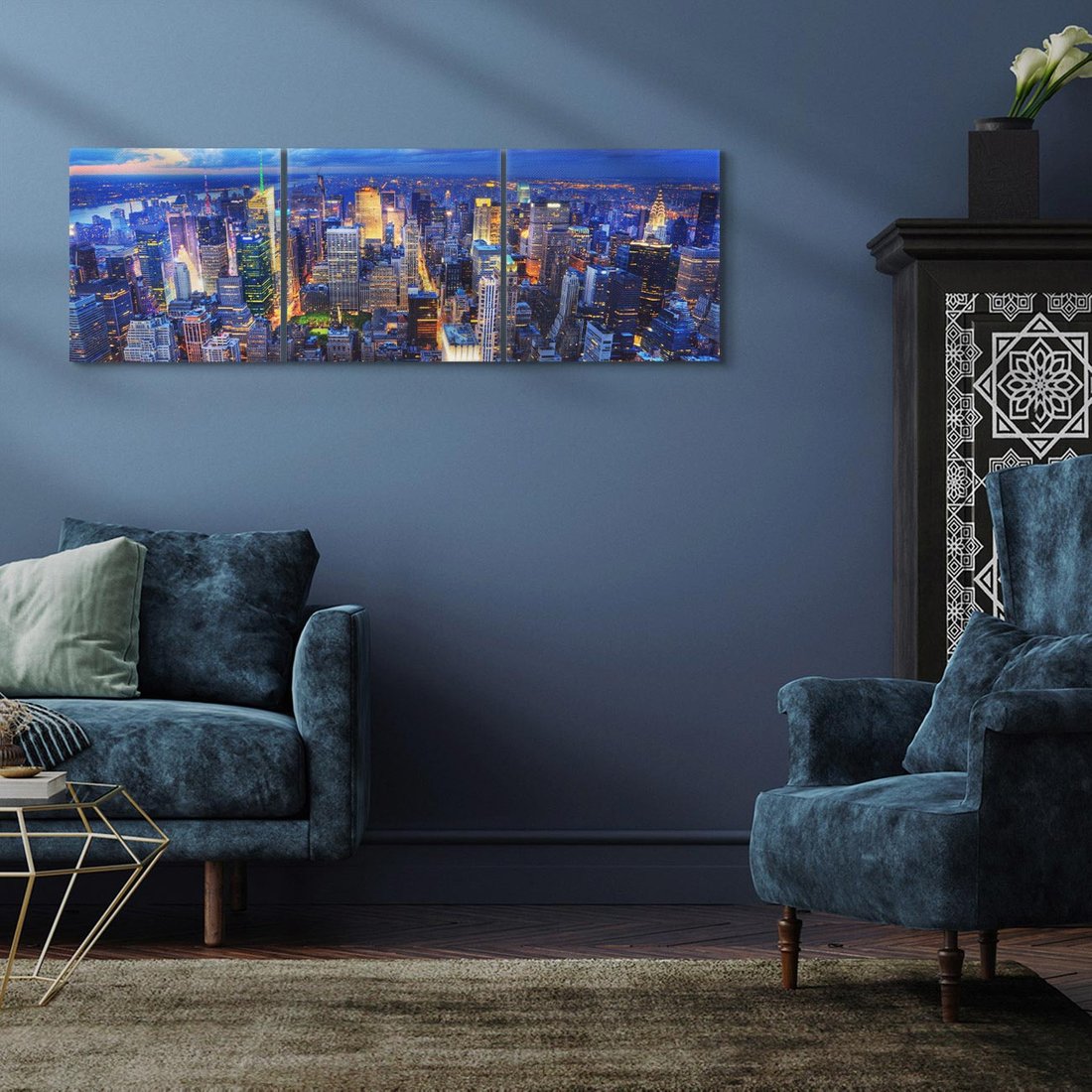 Obraz na płótnie 120x40 - Energia wielkiego miasta - Nowy Jork, NY