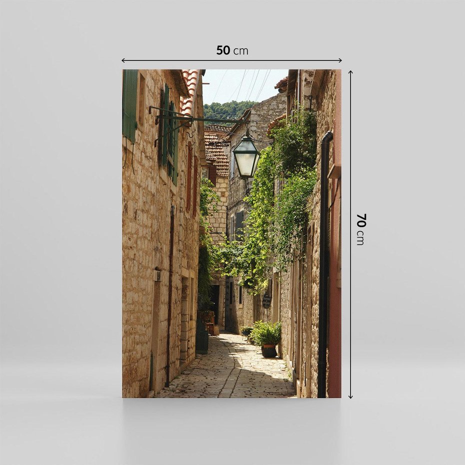 Obraz na płótnie 50x70 - Urokliwa włoska uliczka - włoska, uliczka