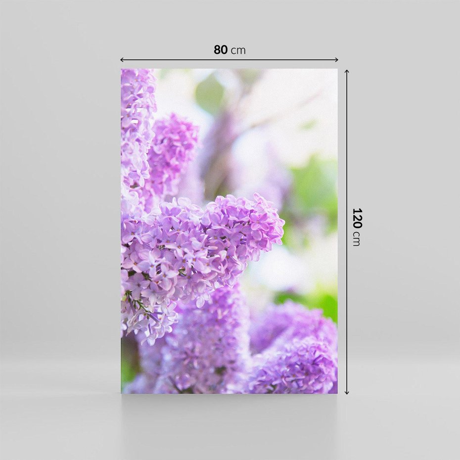 Obraz na płótnie 80x120 - Delikatny liliowy dotyk - lilie, fiolet