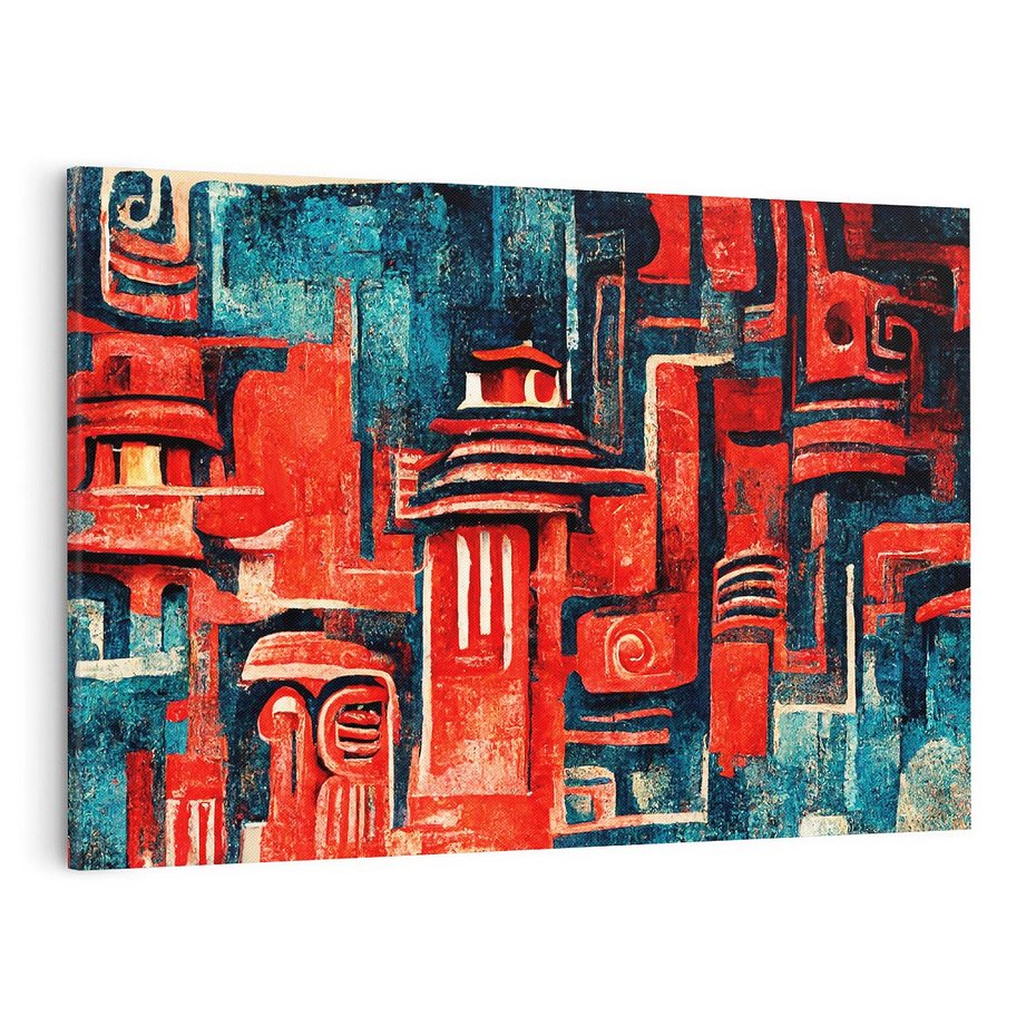 Obraz na płótnie 100x70 - Mistyka Wschodnich Światów - orientalna sztuka, nawiązanie do Japonii