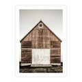 Plakat bez ramy 30x40 - Rustykalny Drewniany Domek - domek, drewniany dom