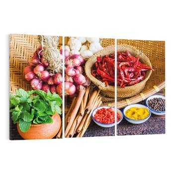 Obraz na płótnie 120x80 - Pełnia azjatyckich smaków - przyprawy, azja
