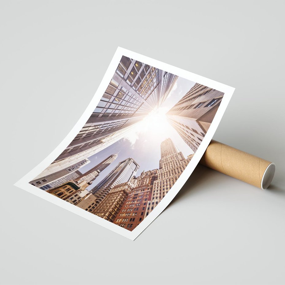 Plakat bez ramy 50x70 - Oczami artysty - miasto, perspektywa