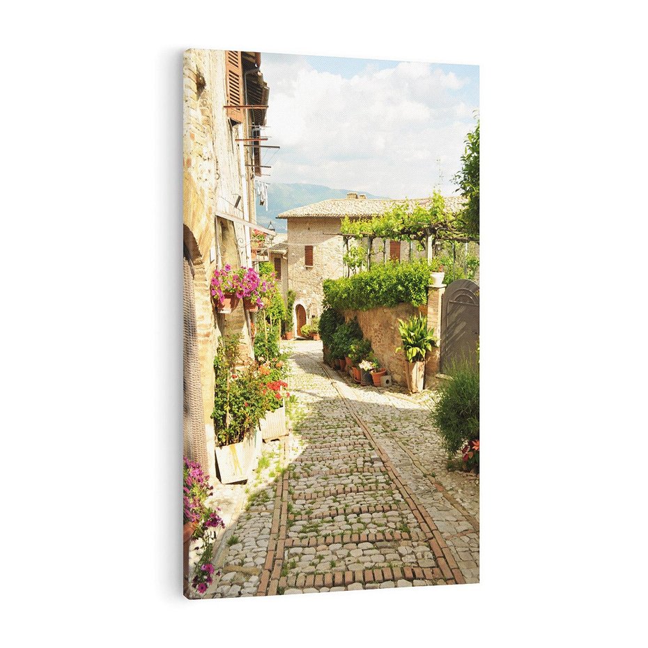 Obraz na płótnie 70x100 - Włoskie Uliczki - włoska, uliczka