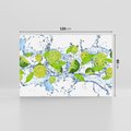 Obraz na płótnie 120x80 - Świeżość limonki i błękity wody - limonka, woda