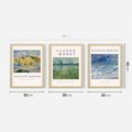 Zestaw obrazy w ramie 30x40 galeria - Impresjonizm, Monet, Renoir - rama drewno