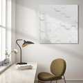 Obraz na płótnie 80x80 - Przestrzenne Zabawy - geometryczne, 3D