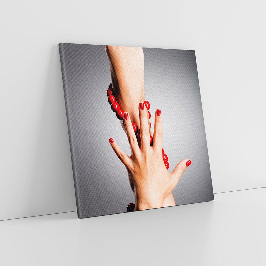 Obraz na płótnie 40x40 - Manicure i Pedicure - Piękno Paznokci - manicure, pedicure