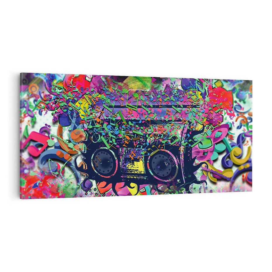 Obraz na płótnie 120x60 - Harmonia Muzyki - grafika, muzyka