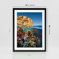 Plakat w ramie 30x40 - Rafa koralowa w oceanie - rafa, koralowa - rama czarna