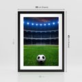 Plakat w ramie 30x40 - Piłka nożna - gol! - piłka nożna, gol - rama czarna