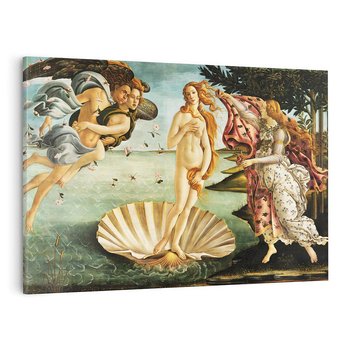 Obraz na płótnie 120x80 - "Narodziny Wenus" (1485), Sandro Botticelli - Reprodukcja - reprodukcja, obraz na płótnie