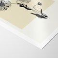 Plakat bez ramy 30x40 - Kwiatowe Płótno - kwiaty, typografia