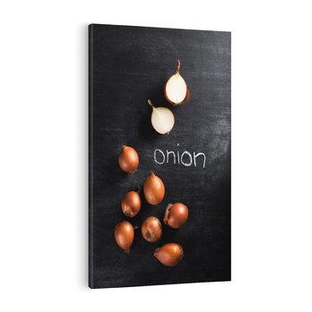 Obraz na płótnie 70x100 - Aromatyczne Inspiracje - cebula, kuchnia