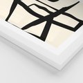 Plakat w ramie 30x40 - Impresje Wymiaru - linie, abstrakcja - rama biała