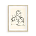 Plakat w ramie 30x40 - Trzy Kobiety - 3 kobiety, antyczny posag - rama drewno