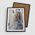 Plakat w ramie 50x70 - Uroki Włoskiej Uliczki - włoska, uliczka - rama czarna